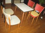 Orgineel early sixties tafel en stoelen, Antiek en Kunst, Curiosa en Brocante, Ophalen