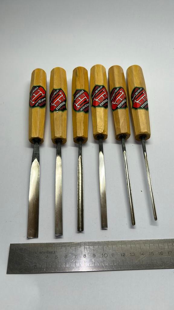 6 nieuwe gutsen SPANNSAGE ( guts beitels gutsenset ), Hobby en Vrije tijd, Cursusmateriaal, Nieuw, Ophalen of Verzenden