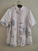 Alain Weiz linnen losse dames overhemd XL, Verzenden, Zo goed als nieuw, Maat 46/48 (XL) of groter, Roze