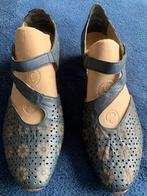 Rieker blauwe open pumps met leuk reliëf en print, Pumps, Blauw, Nieuw, Ophalen of Verzenden