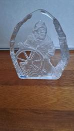 Glasbeeldje Schipper - Zweeds kristal Nybro - 20 cm, Antiek en Kunst, Ophalen