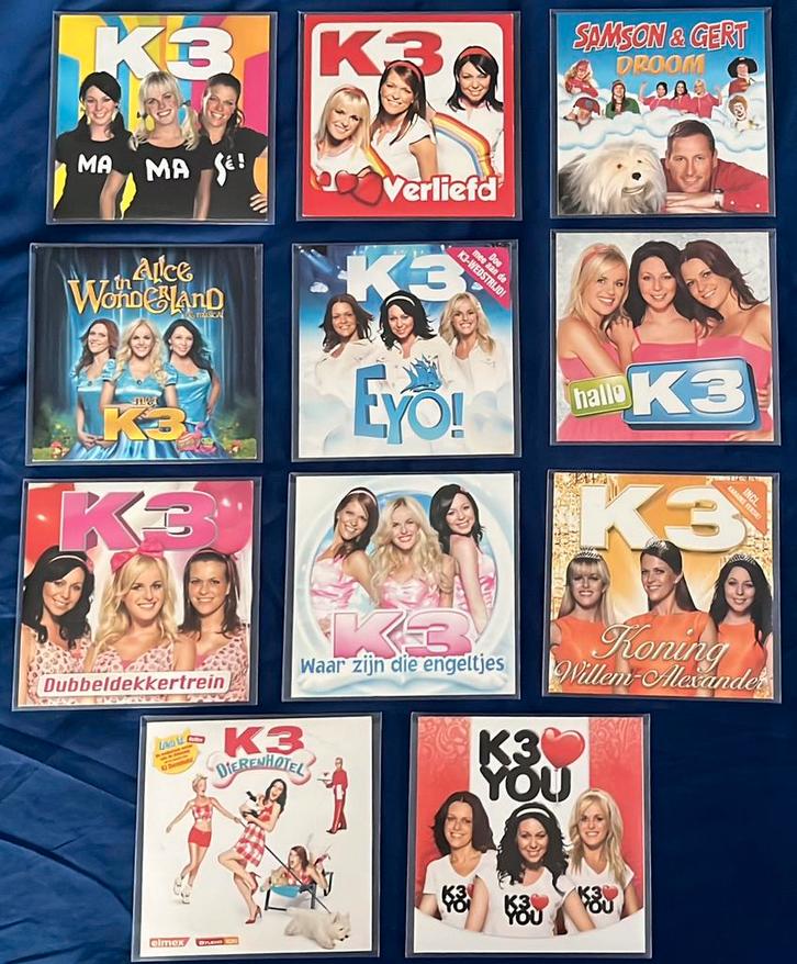 K3 CD singles - Karen, Kristel & Josje - Complete collectie, Cd's en Dvd's, Cd's | Kinderen en Jeugd, Zo goed als nieuw, Muziek