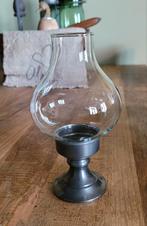 Tinnen waxinelichthouder, Overige materialen, Ophalen of Verzenden, Zo goed als nieuw, Kandelaar