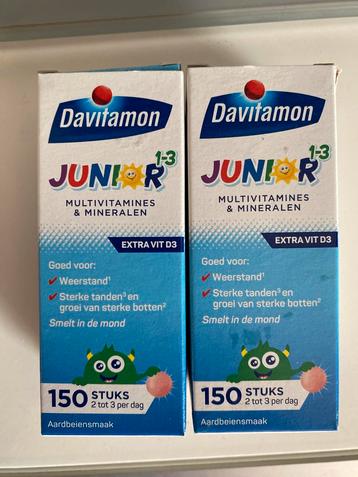 Davitamon Junior 1-3 Multivitaminen Aardbei - kauwtabletjes beschikbaar voor biedingen