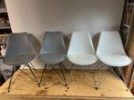 5 Scandinavische design stoelen, Huis en Inrichting, Stoelen, Ophalen, Gebruikt, Metaal, Grijs