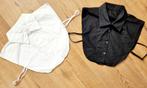 2 stuks losse kraag zwart en wit omtrek 39cm (2), Kleding | Dames, Ophalen of Verzenden, Zo goed als nieuw, Wit