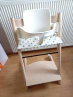 Stokke Tripp Trapp kinderstoel, met babyset en kussenset, Ophalen, Gebruikt, Meegroeistoel, Stoelverkleiner