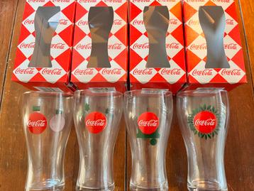 Coca-Cola Kerst Glazen Set 4 Stuks beschikbaar voor biedingen