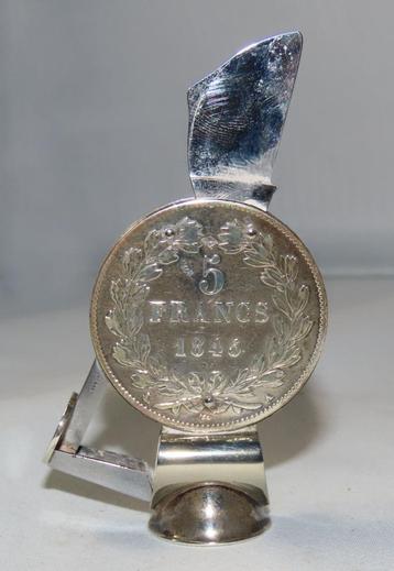 Sigarensnijgereedschap zilveren munt 5 francs, 1845 beschikbaar voor biedingen