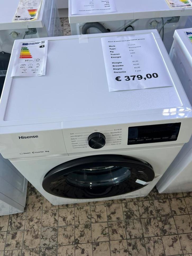 Hisense wasmachine 8 nieuw 1400 toeren, Witgoed en Apparatuur, Wasmachines, Nieuw, Voorlader, 8 tot 10 kg, Minder dan 85 cm, 1200 tot 1600 toeren