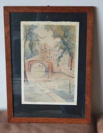 aquarel Arnoldus de Soet Amsterdam Keizersgracht Reguliersgr beschikbaar voor biedingen