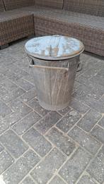 Zinken vuilnisemmer uit Budel., Ophalen, Zo goed als nieuw, Minder dan 50 cm
