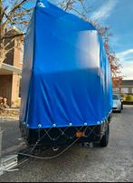 Huifaanhanger met blauw zeil huif aanhanger aanhangwagen, Ophalen, Gebruikt