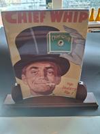 Glazen toonbank display Chief Whip., Ophalen of Verzenden, Gebruikt, Reclamebord