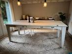 Eettafel wit, Huis en Inrichting, Tafels | Eettafels, Ophalen, 200 cm of meer, 50 tot 100 cm, Zo goed als nieuw