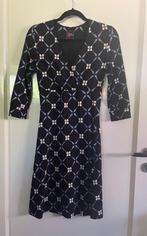 Tante Betsy jurk met leuke print  Maat S, Tante Betsy, Blauw, Ophalen of Verzenden, Zo goed als nieuw