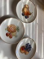 Antieke Schalen met Fruitmotief (Set van 3), Ophalen of Verzenden