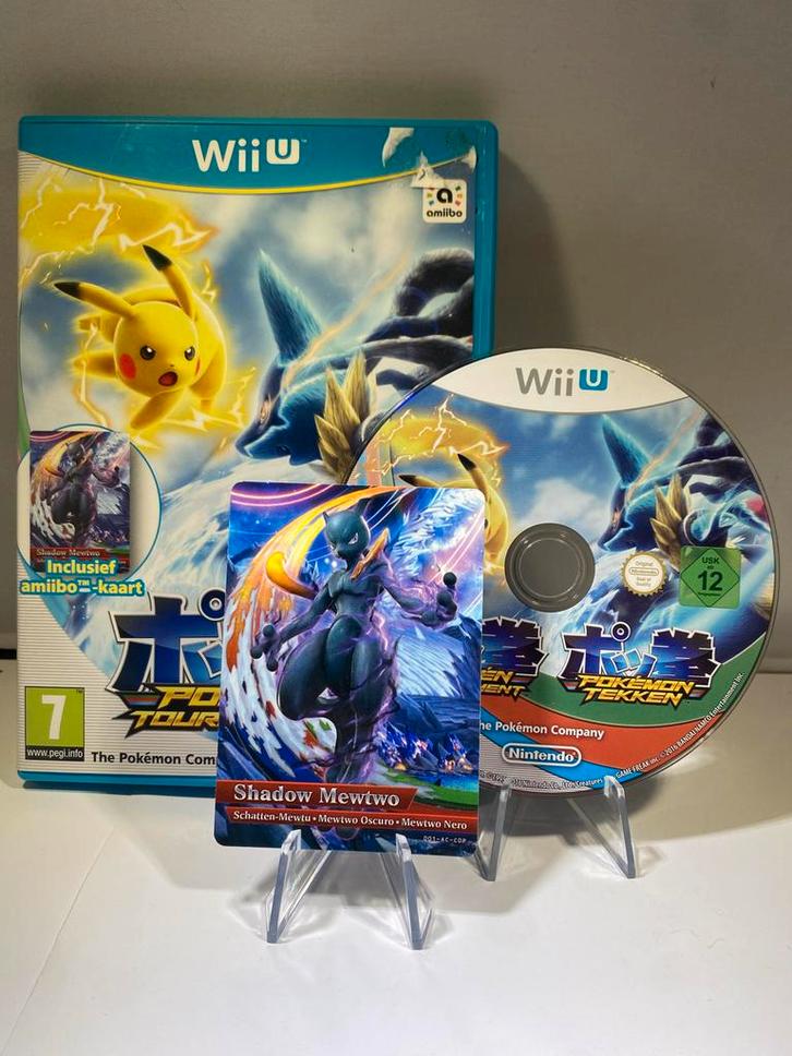 Pokken Tournament Wii U + Shadow Mewtwo Amiibo Kaart, Spelcomputers en Games, Games | Overige, Zo goed als nieuw, Vechten, 2 spelers