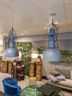 Nieuwe By-Boo industriële hanglamp metaal grijs €210p/st, Huis en Inrichting, Ophalen, ., Nieuw, 75 cm of meer