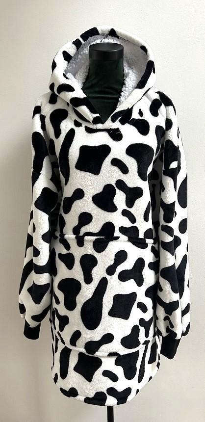 IN NIEUWSTAAT! Oversized hoodie deken snuggie fleece koeien, Kinderen en Baby's, Kinderkleding | Overige, Zo goed als nieuw, Jongen of Meisje
