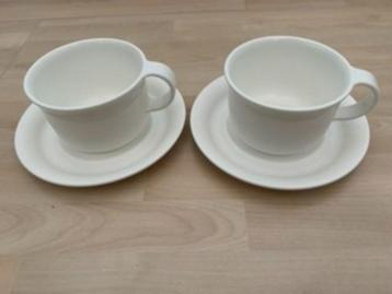 Tupperware Kop en Schotel 2x Wit beschikbaar voor biedingen