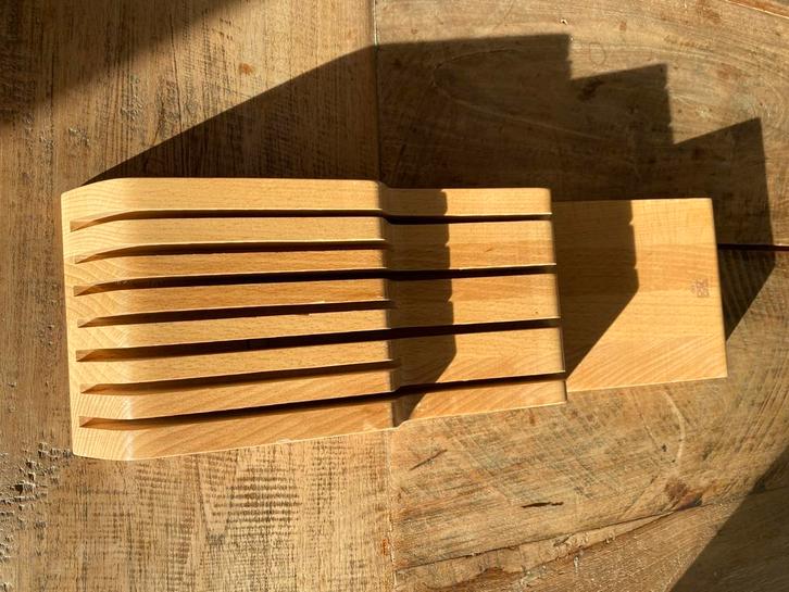 BK houten messenblok, mooi massief en robuust!, Huis en Inrichting, Keuken | Keukenbenodigdheden, Zo goed als nieuw, Ophalen of Verzenden