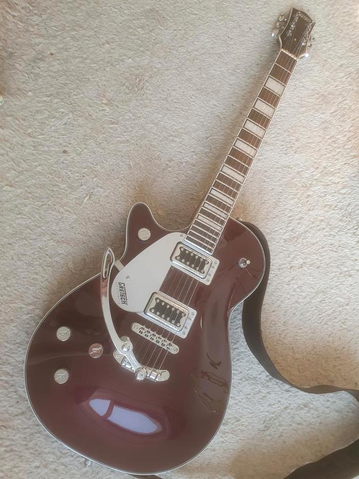 Gretsch G5220 + Hagstrom Alvar |  Linkshandig, Muziek en Instrumenten, Snaarinstrumenten | Gitaren | Elektrisch, Zo goed als nieuw