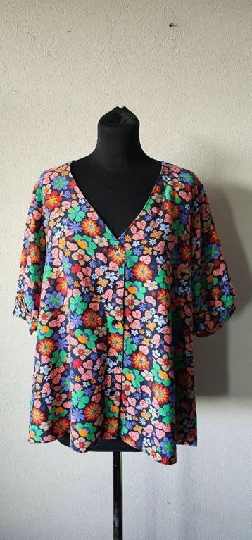 kleurrijke bloemen blouse van Seidensticker maat 44 (3825) beschikbaar voor biedingen