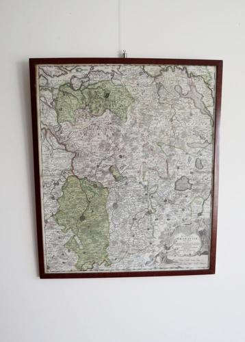 Antieke landkaart Brabant Johan Baptist Homann 1720  beschikbaar voor biedingen