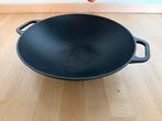 Gietijzeren Wok - Goed Ingebrand - Gas, Ophalen of Verzenden, Gebruikt, Gietijzer, Wok