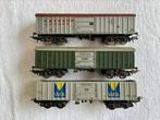 3x Lima schuifdakwagons DB/SNCF/FS Italia, Gebruikt, Gelijkstroom of Wisselstroom, Wagon, Ophalen of Verzenden