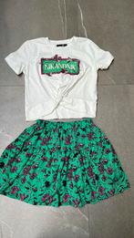 NIK&NIK | Als nieiw | Leuk setje: rok en shirtje | 140, Meisje, Nik&Nik, Ophalen of Verzenden, Zo goed als nieuw