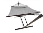 Hangmat met standaard - Grijs, Tuin en Terras, Hangmatten, Ophalen, Opvouwbaar, Meerpersoons, Zo goed als nieuw