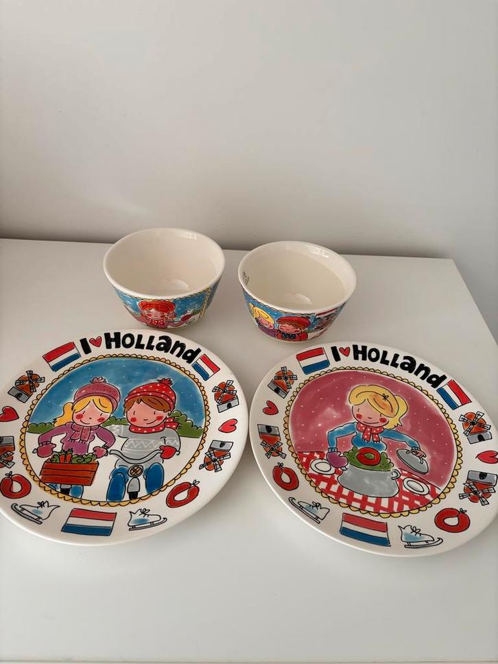 Blond Amsterdam Unox Servies - Bord en Kom, Huis en Inrichting, Keuken | Servies, Gebruikt, Bord(en), Blond Amsterdam, Aardewerk
