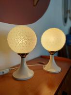 Vintage bedlampjes (2) space age 70s, Kunststof, Gebruikt, ., Vintage