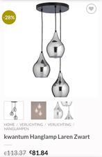 Hanglamp Laren zwart, Huis en Inrichting, Lampen | Hanglampen, Ophalen, Zo goed als nieuw, Minder dan 50 cm