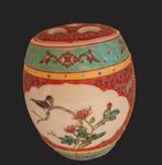 Chinees gemberpot  met deksel – decor vogel en bloemen., Ophalen of Verzenden