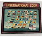 Hand-Painted International Code of Flag Vlag Signals - 1890, Ophalen of Verzenden