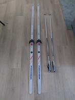 Fischer Elite Crown Langlaufski + Stokken - 190cm, Ophalen, Ski's, Fischer, Gebruikt