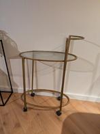 Vintage look trolley / bar goud, Ophalen, Gebruikt