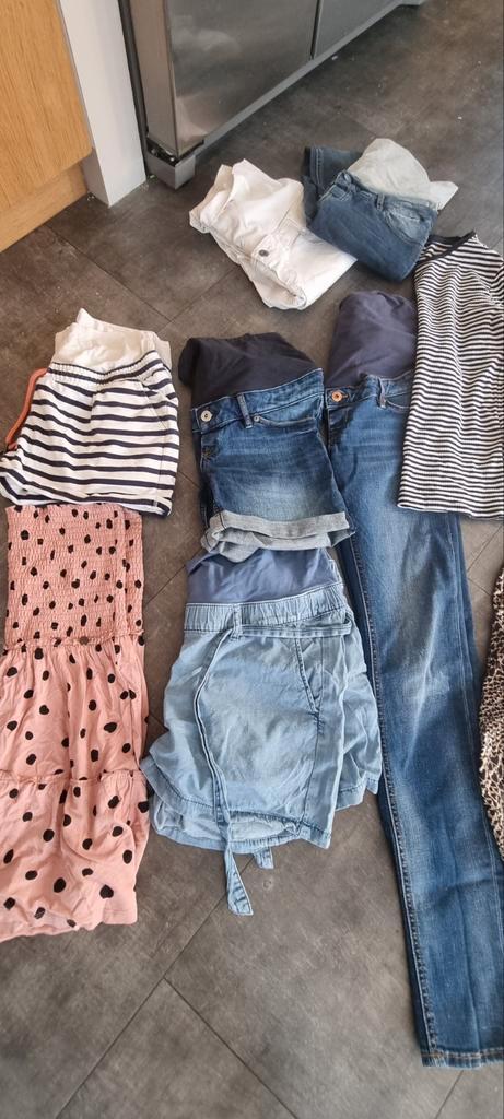Zwangerschapspakket voorjaar, zomer maat M. ( 28/32 a 34), Kleding | Dames, Positiekleding, Zo goed als nieuw, Broek of Spijkerbroek