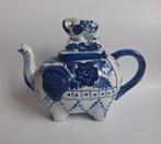 Vintage handgeschilderde olifanten theepot, Antiek en Kunst, Antiek | Porselein, Ophalen of Verzenden