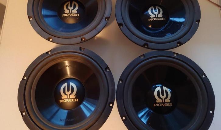 2X Pioneer TS-W301F 2X Pioneer TS-W301 Subwoofer, Auto diversen, Autospeakers, Zo goed als nieuw, Ophalen of Verzenden