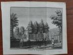 19 / Hostede de Morgenstondt te Amstelveen Gravure uit 1736, Antiek en Kunst, Kunst | Etsen en Gravures, Ophalen of Verzenden