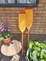 Deco of te gebruiken houten roeispanen, Antiek en Kunst, Curiosa en Brocante, Ophalen of Verzenden