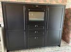 Hoge keukenkastenwand IKEA met oven, Huis en Inrichting, Keuken | Complete keukens, Ophalen, Zo goed als nieuw, Zwart, Overige typen