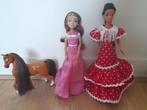 Barbies en pony, Kinderen en Baby's, Speelgoed | Poppen, Ophalen of Verzenden, Zo goed als nieuw, Barbie