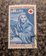 Frankrijk 1969 Rode Kruis Winter gestempeld michel 1693, Postzegels en Munten, Postzegels | Europa | Frankrijk, Ophalen of Verzenden