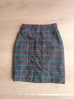 Vintage wollen rok met ruitjes, Ophalen of Verzenden, Zo goed als nieuw, Vintage, Maat 36 (S)