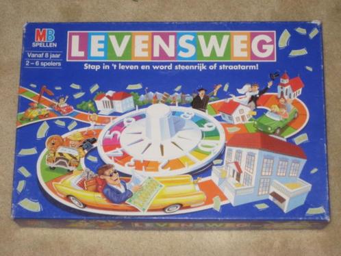 Levensweg verschillende edities 3 stuks MB, Hobby en Vrije tijd, Gezelschapsspellen | Bordspellen, Gebruikt, Ophalen of Verzenden
